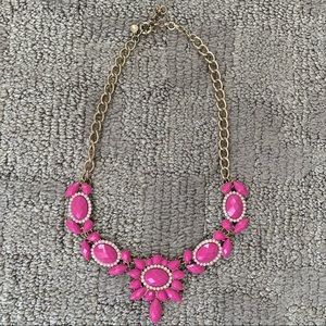 Pink J. Crew statement necklace